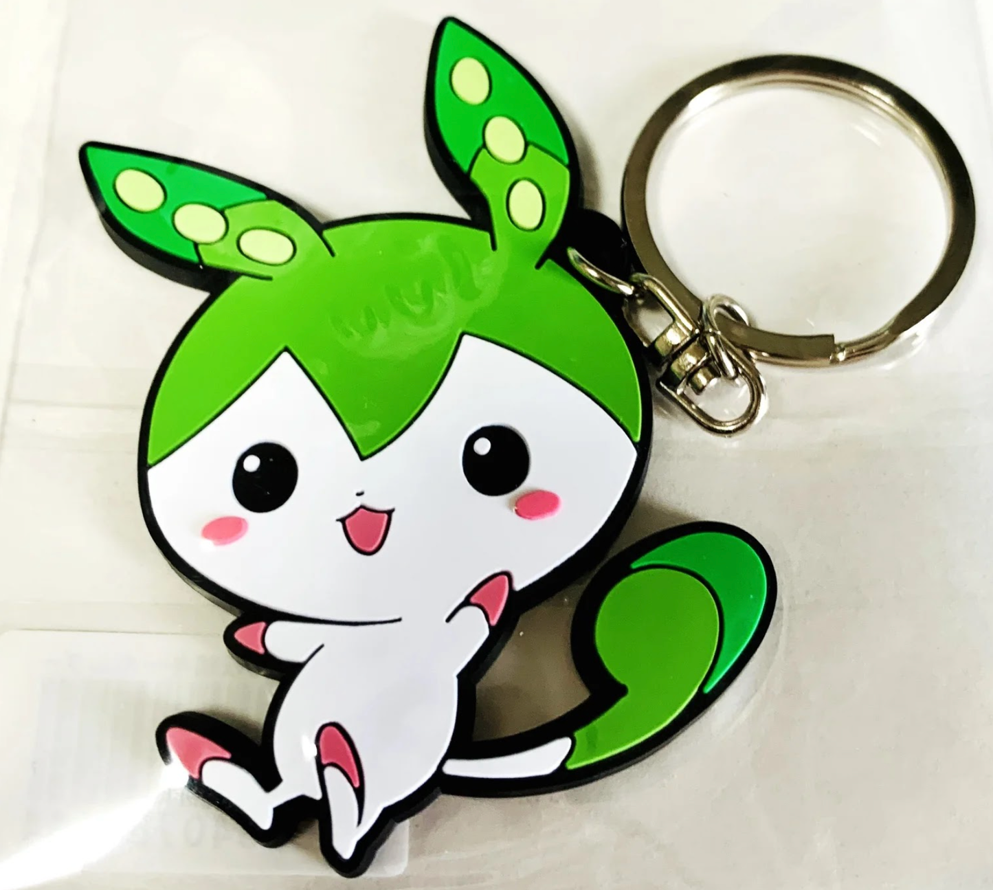 Zundamon (Fairy Form ) -Rubber Keychain / ラバーキーホルダー ずんだもん(妖精)