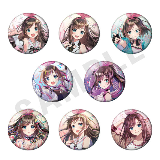 [KizunaAI] Glitter Button Badge (8 Designs/Random)