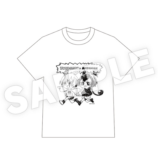 [Zundamon & Ankomon] × [GYARI] newly drawn - T-shirts Size-L